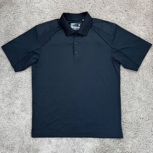Men's Black Performance Polo Shirt